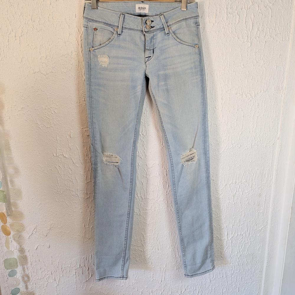 Light Blue Distressed Women's Jeans